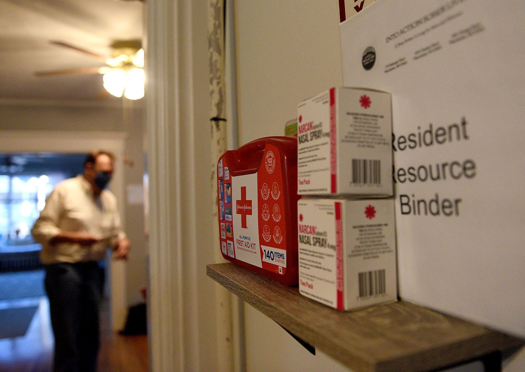 Emergency kit at sober house
